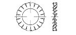 Чертеж DIN 6798A Чертеж DIN 6798A