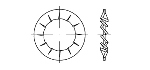 Чертеж DIN 6798J Чертеж DIN 6798J