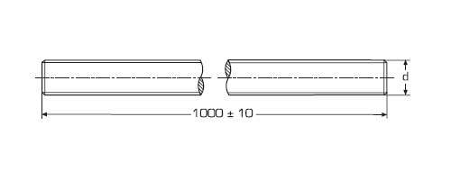 DIN 976 Шпилька резьбовая размерная с полной резьбой