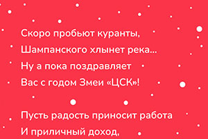 Компания ЦСК Чебоксары поздравляет коллег, партнеров и друзей с Новым годом и Рождеством